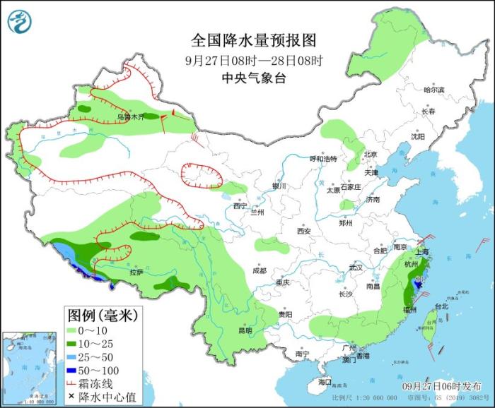 全國(guó)多地迎大風(fēng)降溫降雨天氣 西藏西南部或有大雪