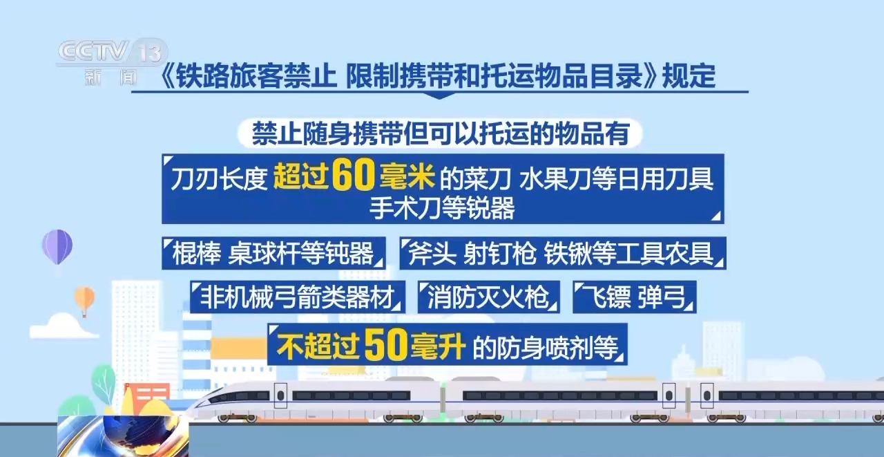 國慶假期出行指南：限制隨身攜帶物品注意事項