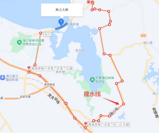 海文大橋交通琯制繞行路線