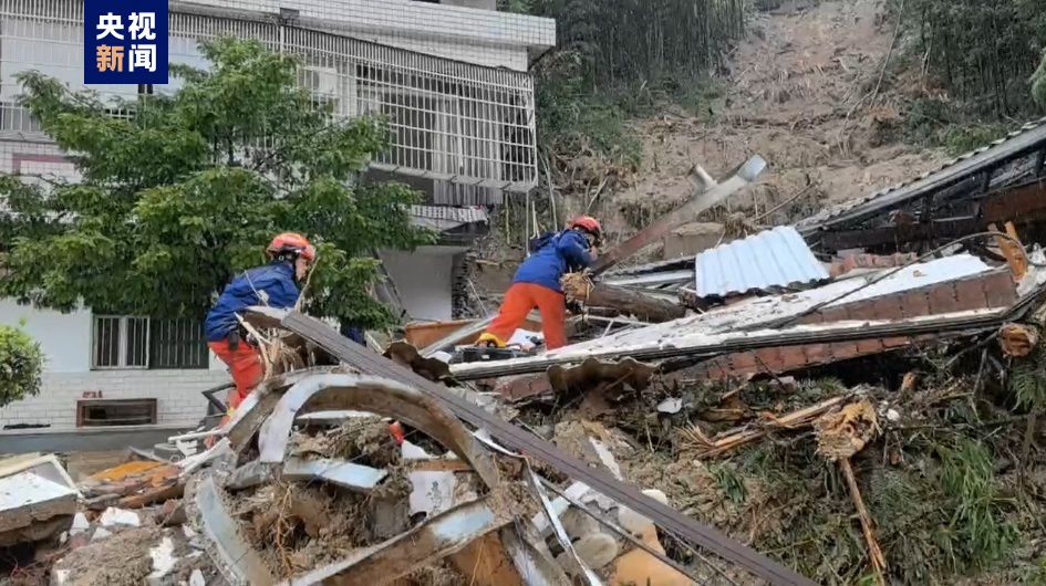 湖南山洪災害造成民宿倒塌 6人受傷