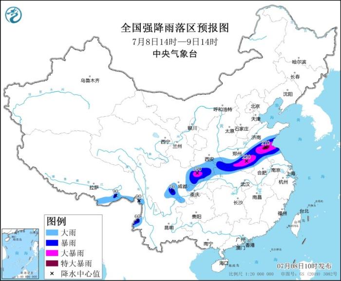 預(yù)警發(fā)佈！多地暴雨強(qiáng)對(duì)流天氣警告！